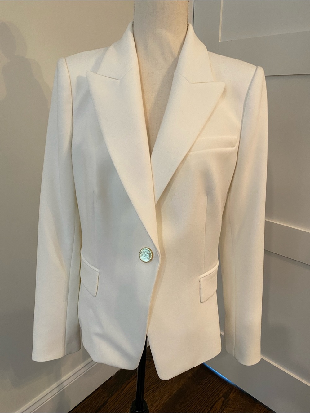 Kobi Halperin White Single-Button Tailored Blazer